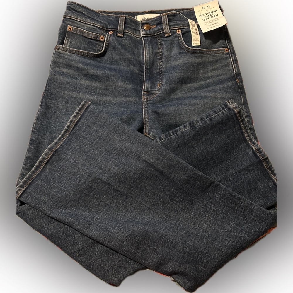 Madewell The Vintage Flare Crop Jeans W27 - New
